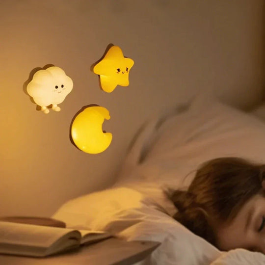 DreamGlow – Kinder Nachtlamp Ster, Maan & Wolk