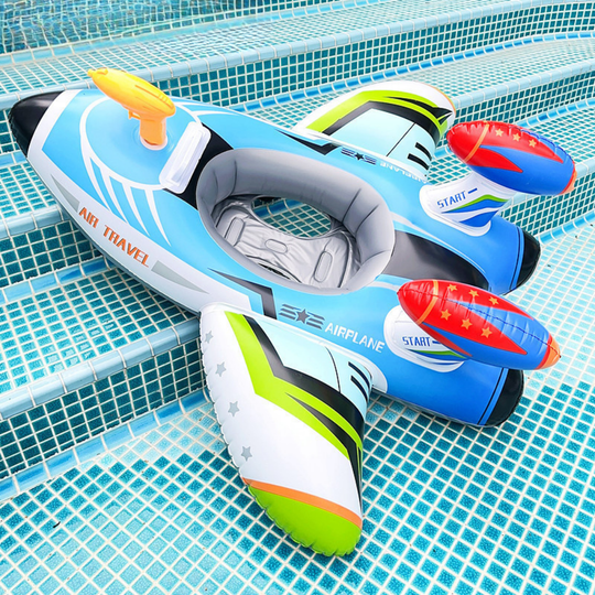 SkySplash – Opblaasbare Vliegtuig Zwemband voor Kinderen