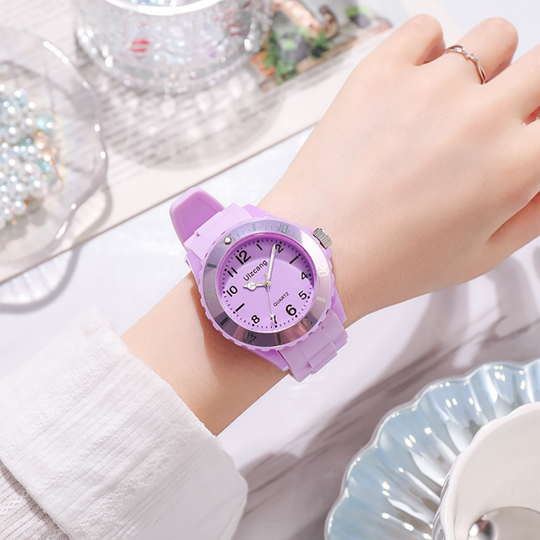 CandyTick – Pastel Quartz Horloge met Siliconen Band