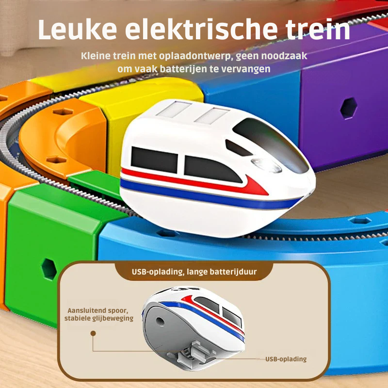 Tracki™ - 3D trein bouw set - STEM speelgoed