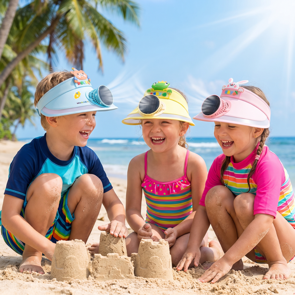 SunnyBreeze – Kinder Zonneklep met Ventilator