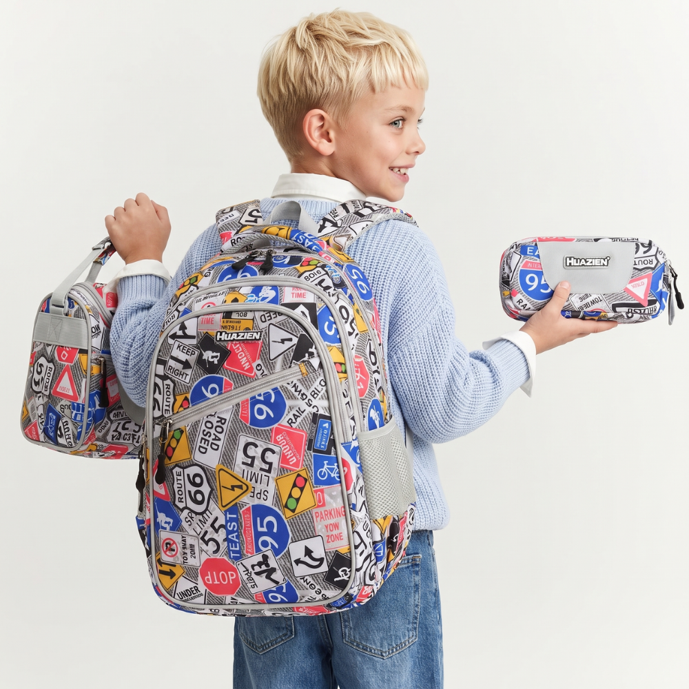 SchoolBuddy – 3-delige Schooltas Set voor Kinderen