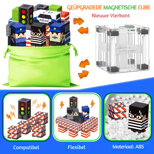 MagnaBuild™ – 54/84/100 Stuks Compacte Magnetische Blokken