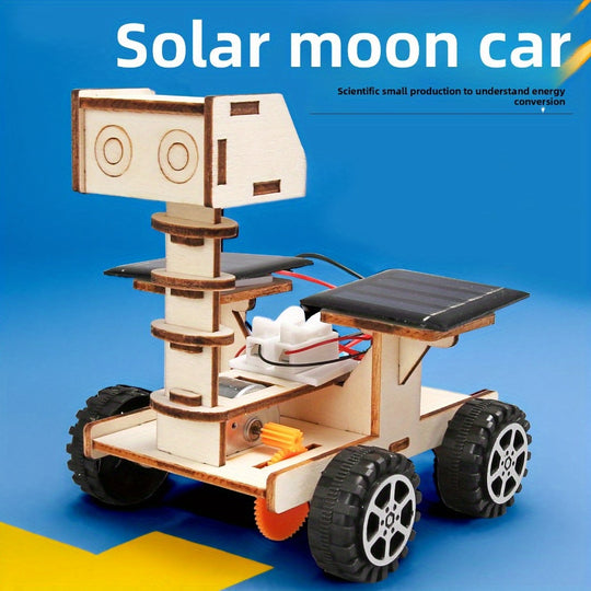 SolarRover™ – 3D Houten Puzzel Educatieve Zonne-robot Bouwset