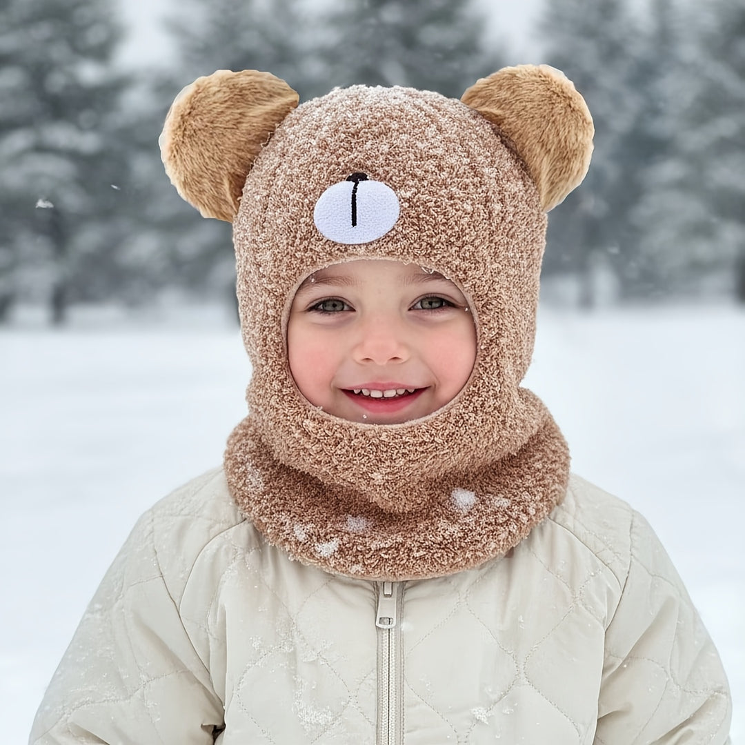 WinterBear™ – Babymuts & Sjaal Set – Hooded Balaclava met Oortjes