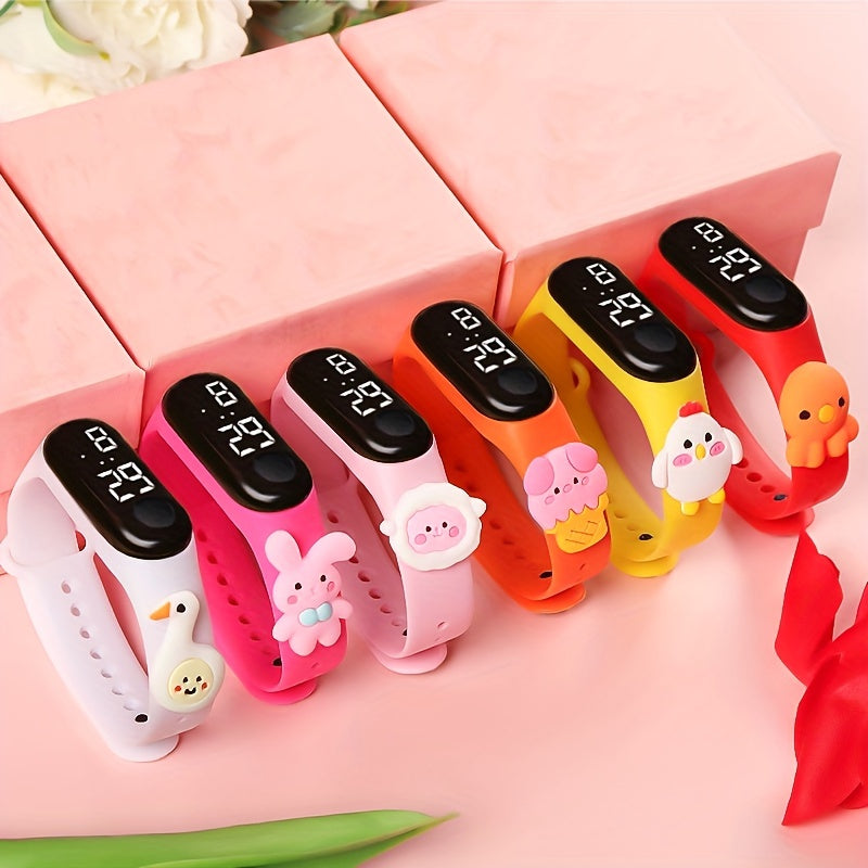 CuteTime™ – LED Digitaal Kinderhorloge – Cartoon Siliconen Band
