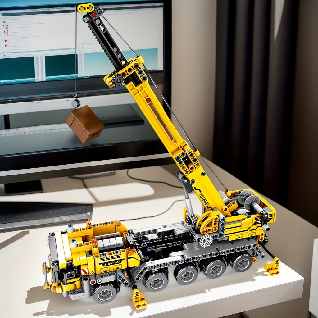 MegaCrane™ – 1005-delige Mechanische Kraan Bouwset