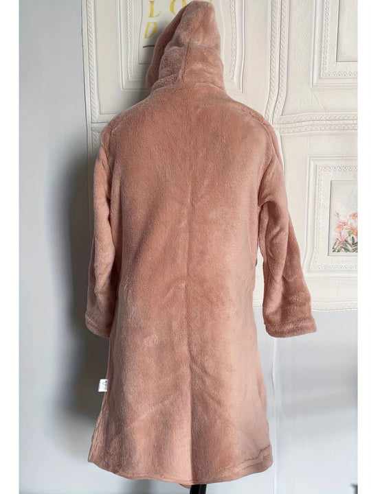 CozyCloud™ – Kinderbadjas van Flanel met Capuchon (1–15J)