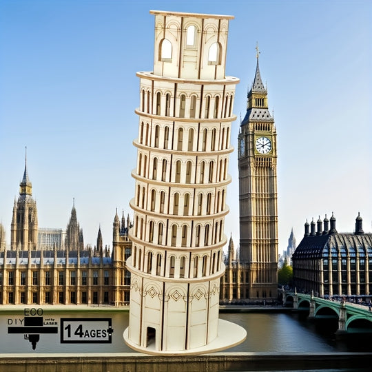 PisaCraft™ – 3D Houten Toren van Pisa Puzzel