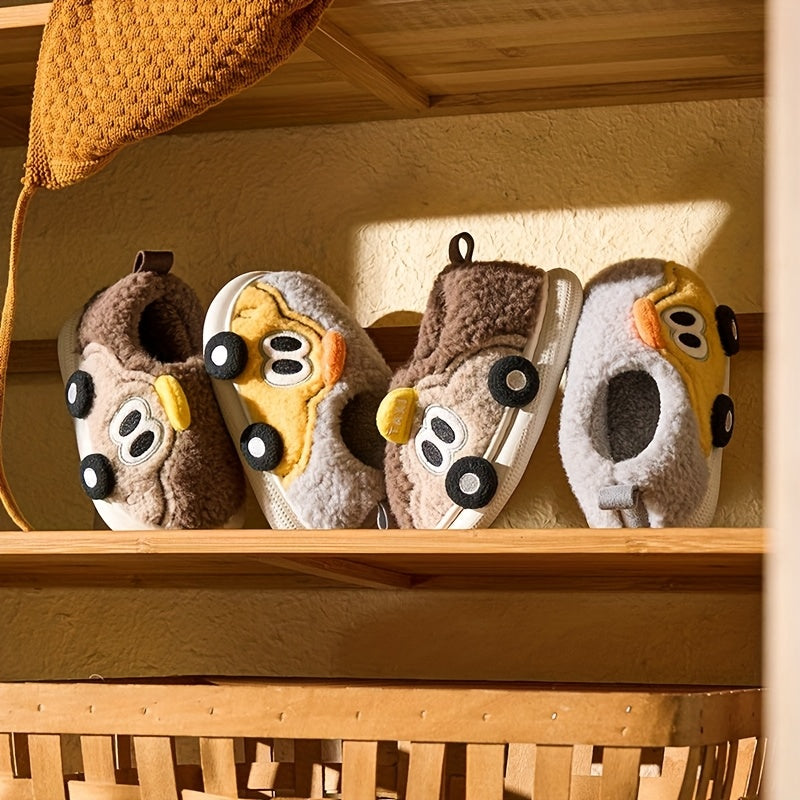 TurboToes™ – Warme Auto-Vormige Slippers voor Jongens & Meisjes