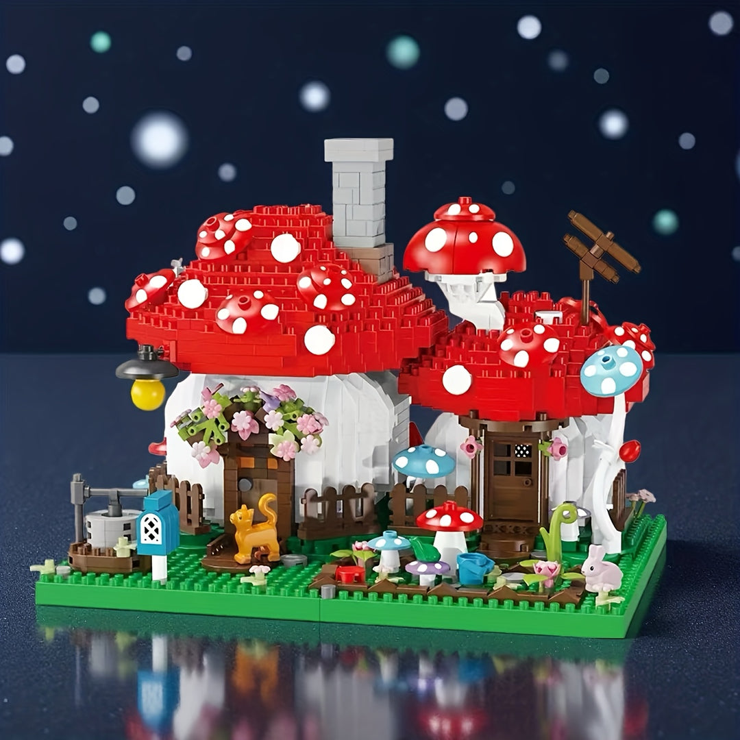 MushroomMagic™ – 1280-delige Paddenstoelen Boerderij Bouwset