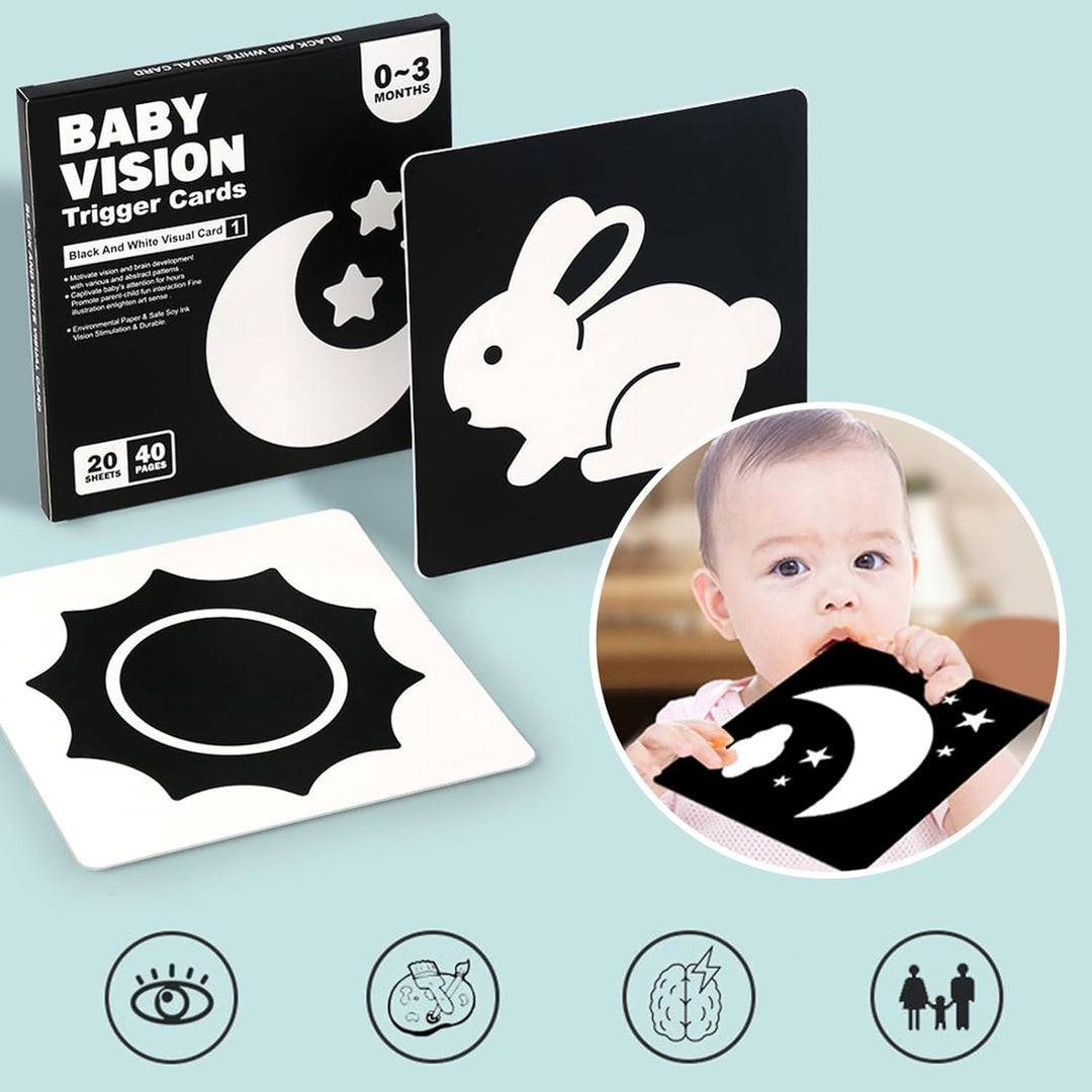 SmartCards – Baby Cognitie Kaartenboek met Dieren en Natuur
