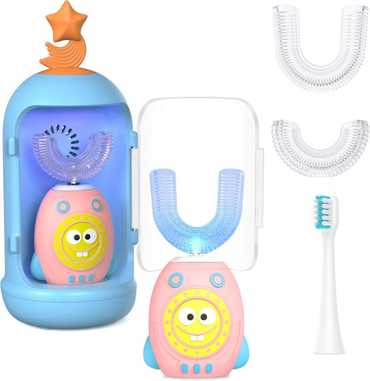 Milo & Moon 360° U-Vormige Elektrische Kindertandenborstel – Complete set