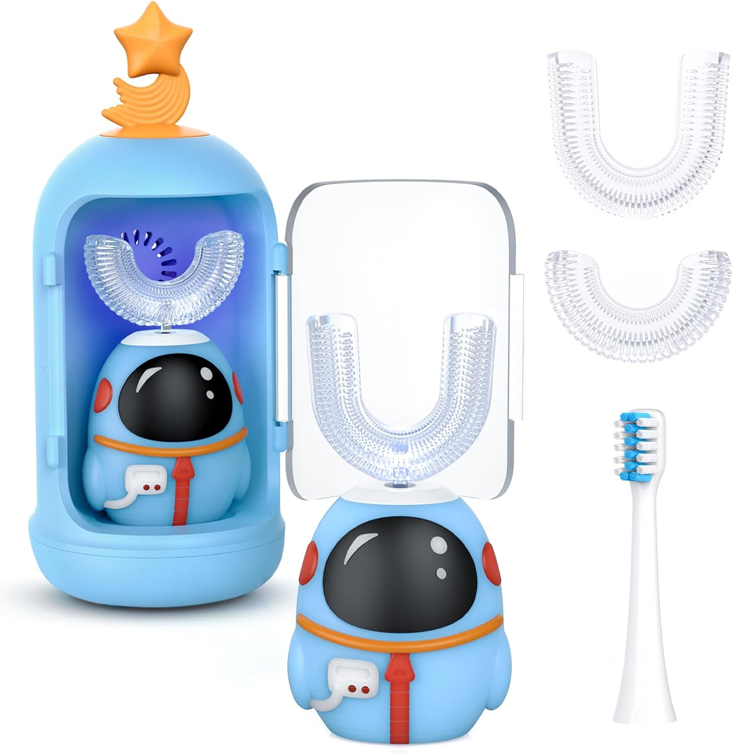 Milo & Moon 360° U-Vormige Elektrische Kindertandenborstel – Complete set