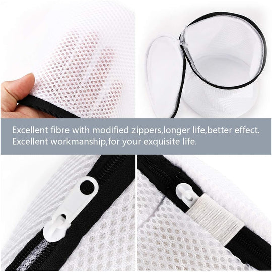 herbruikbare waszak met ritssluiting voor beha's, kleding, sokken, babykleding