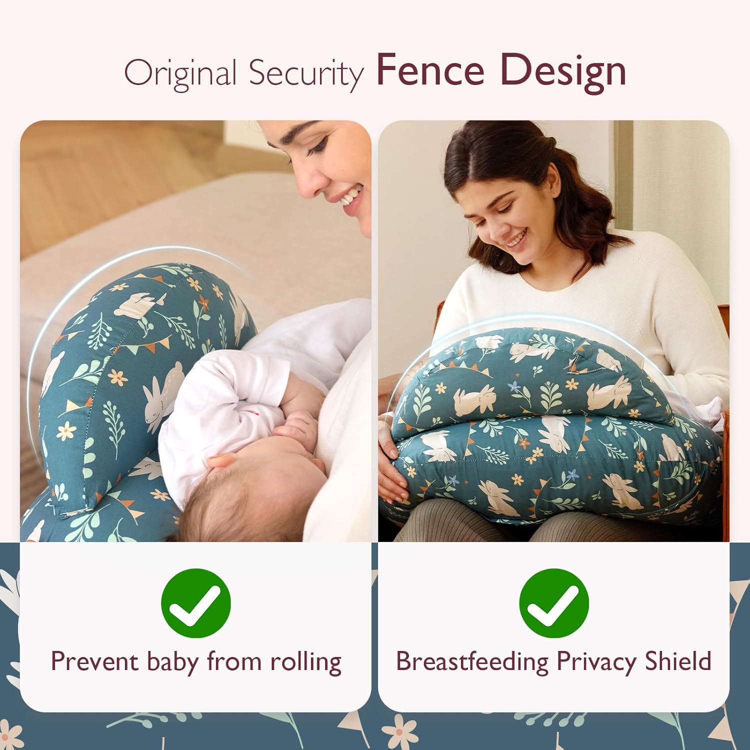 CuddleNest™ – Verstelbaar Voedingskussen met Tailleband – Comfortabele Ondersteuning voor Moeders