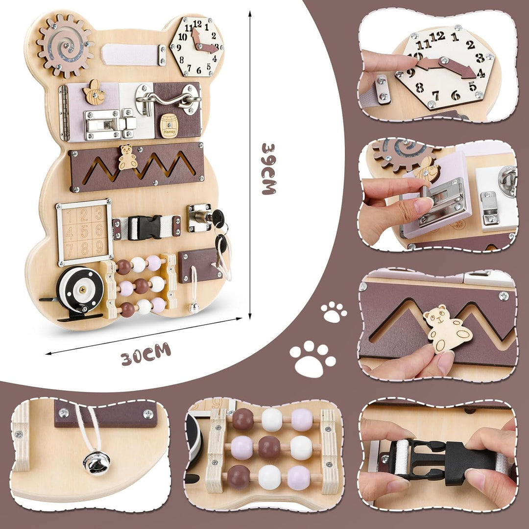 LearnBoard™ – Houten Activiteitenbord voor Kinderen