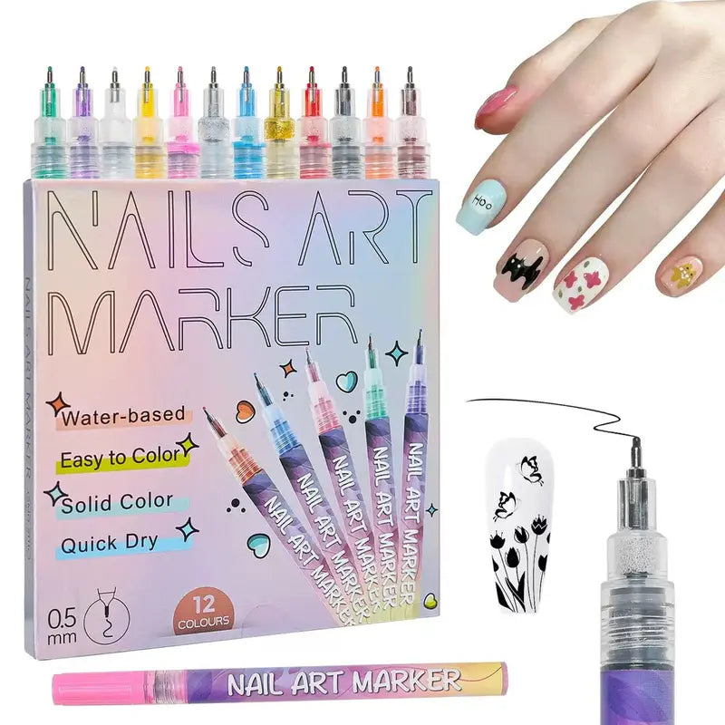 MagicMilo™ – Snel-drogende, Mess-Free Nagelkunst Pen Set voor Kinderen