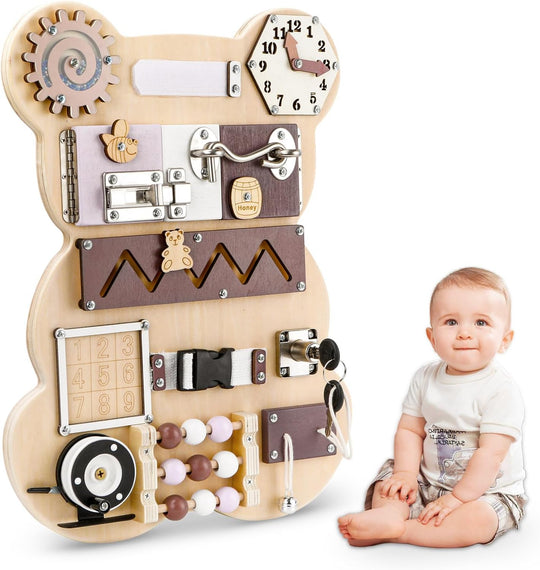 LearnBoard™ – Houten Activiteitenbord voor Kinderen