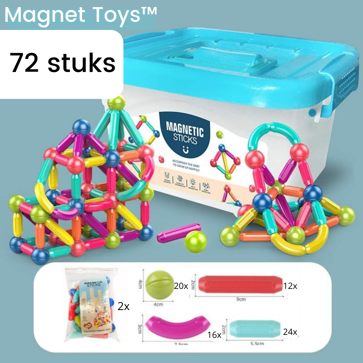MagnetFun™  -  creatieve magnetisch speelgoed