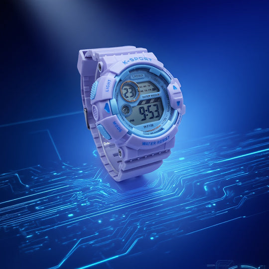 AquaGlow™ – Waterdicht Digitaal Sporthorloge voor Meisjes – IPX7 Zwemhorloge
