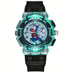 HeroTime™ – SpiderMan Glow Horloge voor Kinderen – LED & Quartz