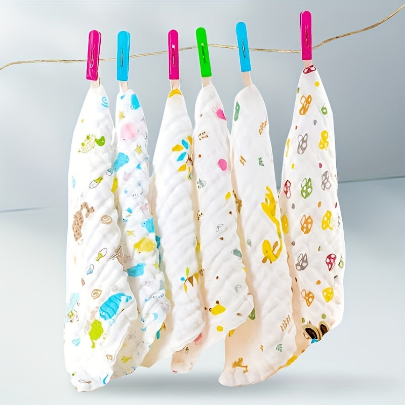 SquareTowels™ – 5 Stuks Zachte & Absorberende Washandjes voor Kinderen