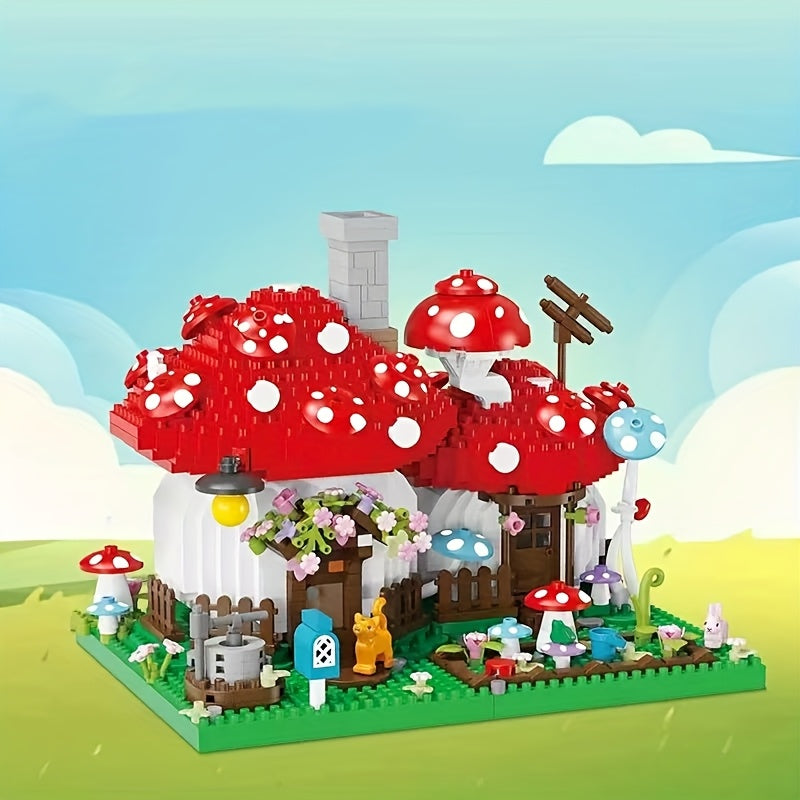 MushroomMagic™ – 1280-delige Paddenstoelen Boerderij Bouwset