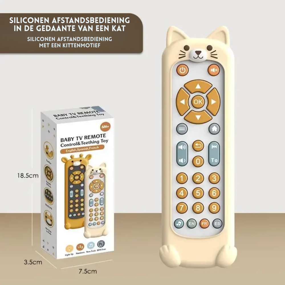 KiddoClick – Educatieve Speelgoed Afstandsbediening voor Kinderen met Muziek en Geluid