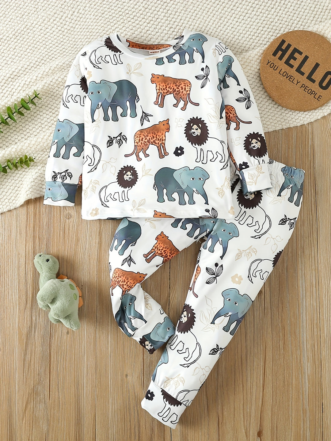 WildSafari™ – Jongens Dierenthema Pyjama Set