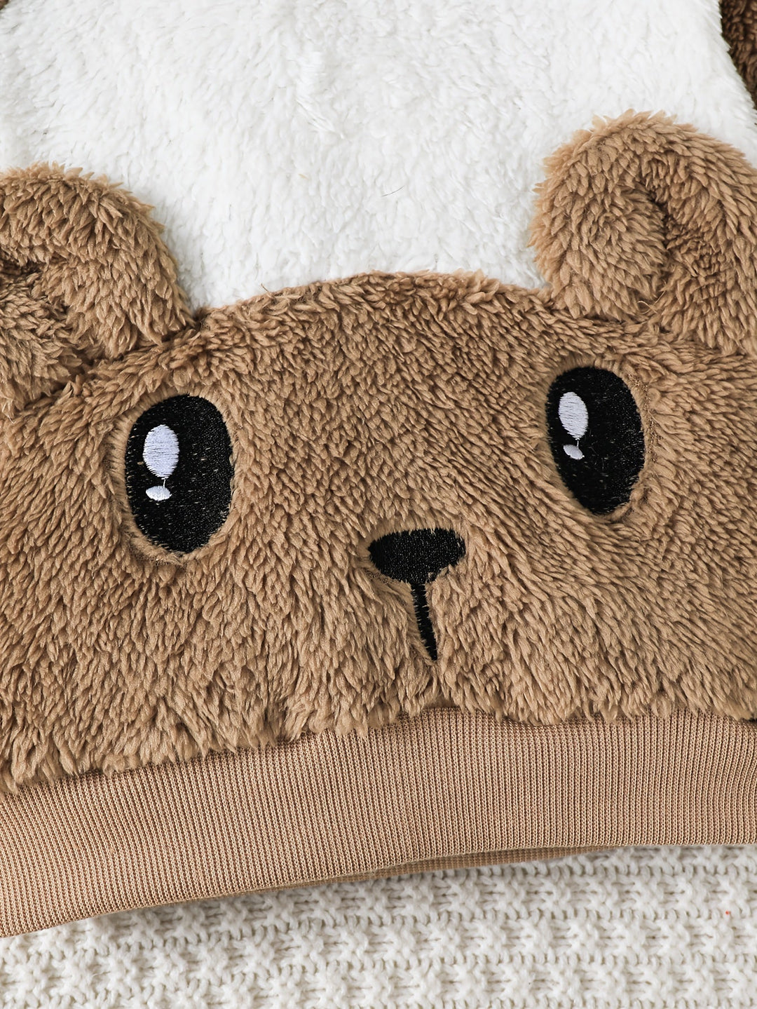 BearSnuggleSet™ – 2-delige Pluche Fleece Hoodie & Pootjes-Broek voor Kinderen