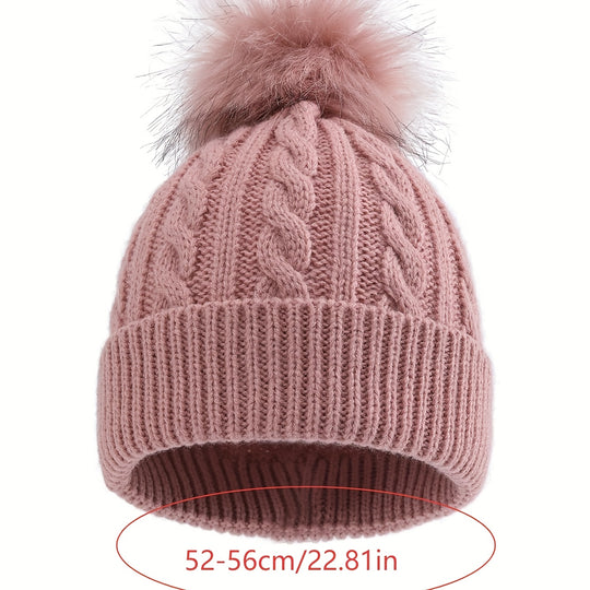 CozyPom™ – Jongens & Meisjes Gebreide Muts – Herfst & Winter