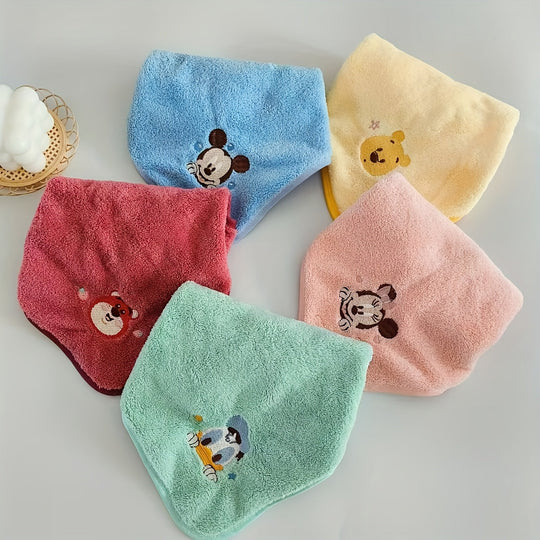 DisneyTowels™ – 5-delige Zachte Coral Fleece Cartoon Washcloth Set