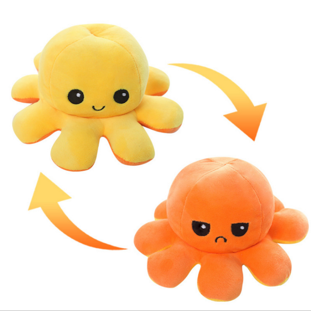MoodFlip – Omkeerbare Octopus Knuffel