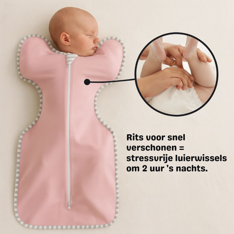 Milowrap™ – Zachte Arms-Up Inbakerslaapzak voor Baby’s