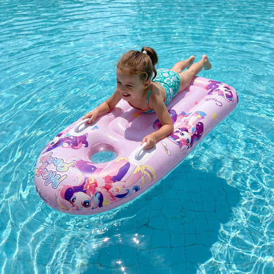 AquaPeek – Opblaasbaar Baby Zwemvlot met Transparant Kijkvenster