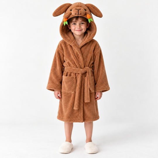 CuddleCape – Zachte Kinderbadcape met Dierenprint