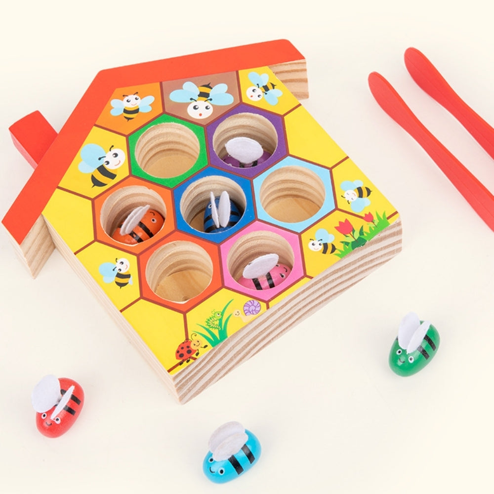 BeeMatch – Houten Bijenkorf Sorteerspel