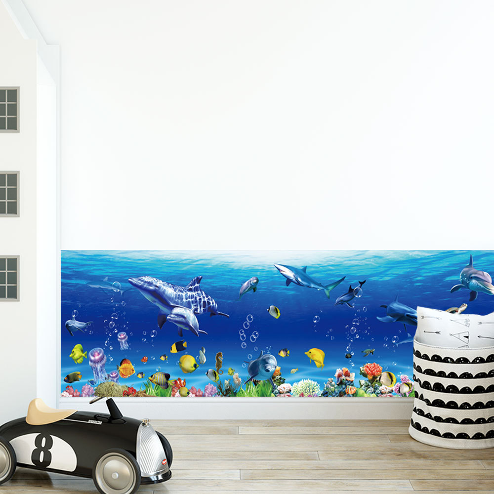 OceanVista – Kleurrijke Onderwater Muursticker
