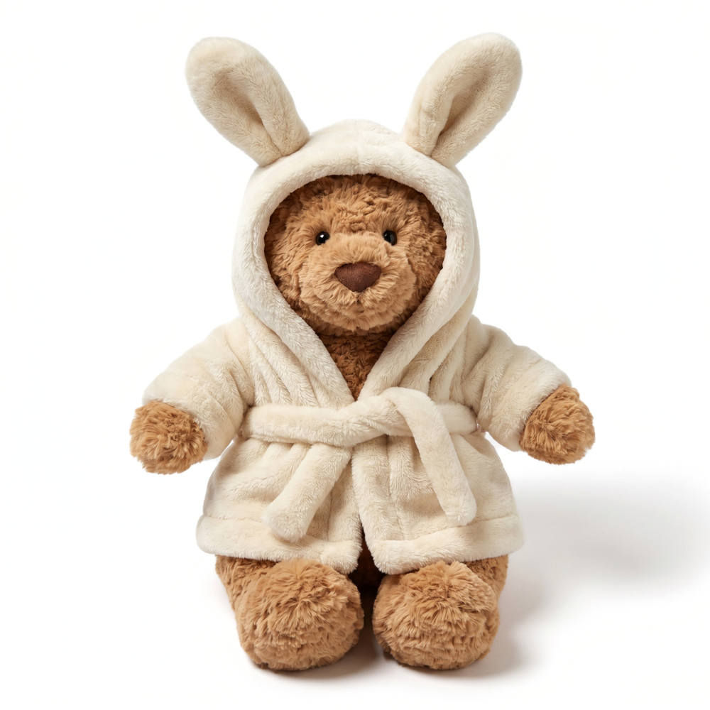 DressyCuddle – Teddybeer Knuffel met Outfit van Zacht Pluche