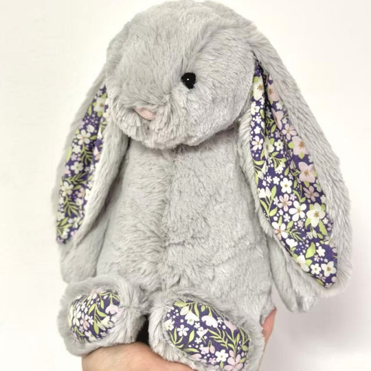 FloraBunny – Grote Konijn Knuffel met Bloemenoren (30 cm)