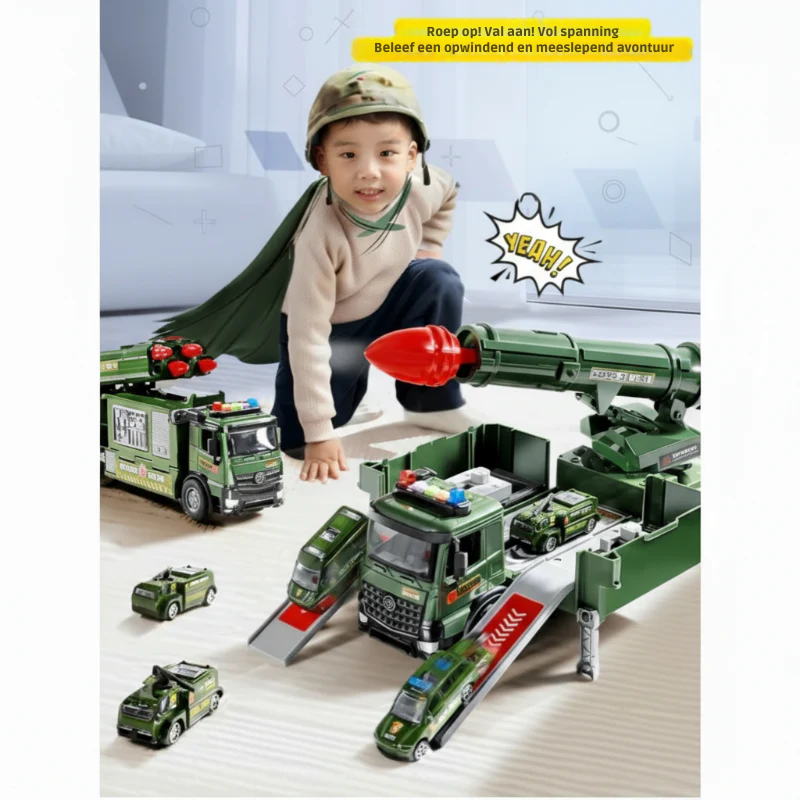 BattleRover™ – Stoere Militair Speelgoedtruck met Lanceermechanisme