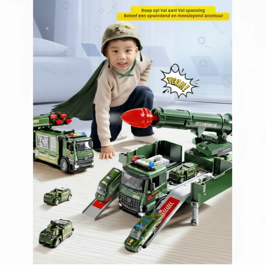 BattleRover™ – Stoere Militair Speelgoedtruck met Lanceermechanisme