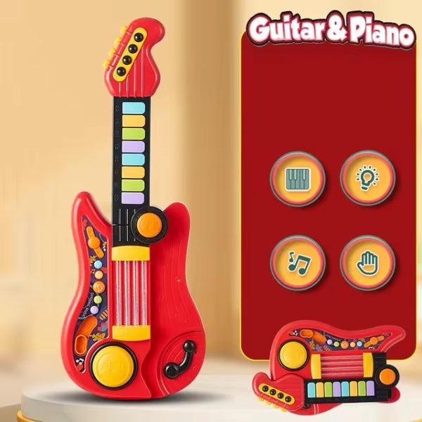MiloTunes™ – Interactieve Gitaar & Piano – Muzikaal Speelplezier voor Peuters