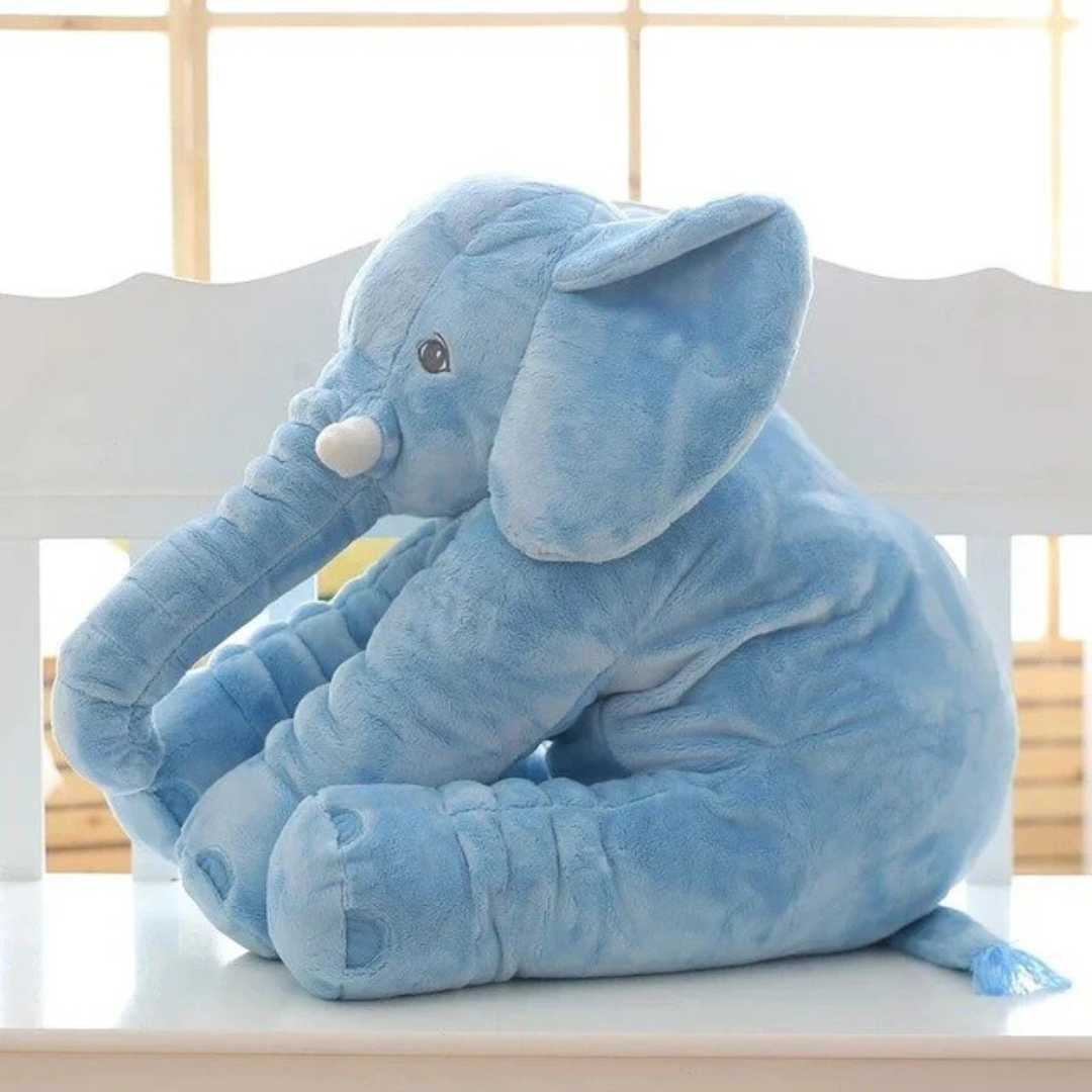 TeddyTrompa™ - Zachte Pluche Olifant Knuffel – Ideaal als Babyknuffel & Slaapkussen