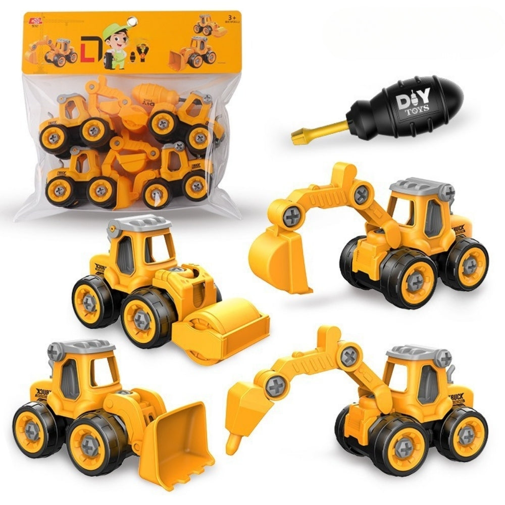 BuildTruck – Demonteerbare Bouwvoertuigen Speelset