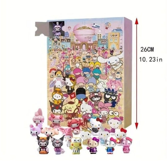 <font dir="auto" style="vertical-align: inherit;"><font dir="auto" style="vertical-align: inherit;">Calendrier de l'Avent de Noël - Nouveau calendrier de compte à rebours Sanrio KT Cat - Boîte aveugle Sanrio</font></font>