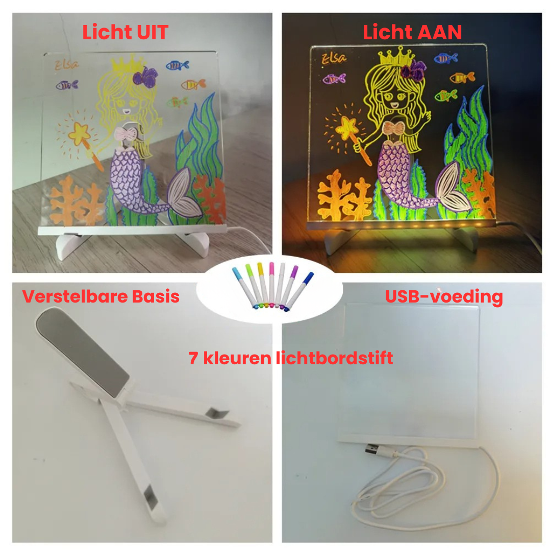 GlowBoard – LED Tekenbord Nachtlampje