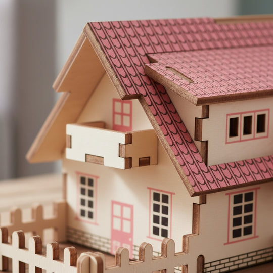 LittleRanchHouse – 3D Houten Bouwpuzzel Boerderijhuis