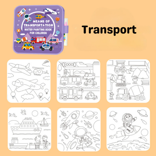 MiloDry™ – Herbruikbaar Waterverfboek voor Kleintjes